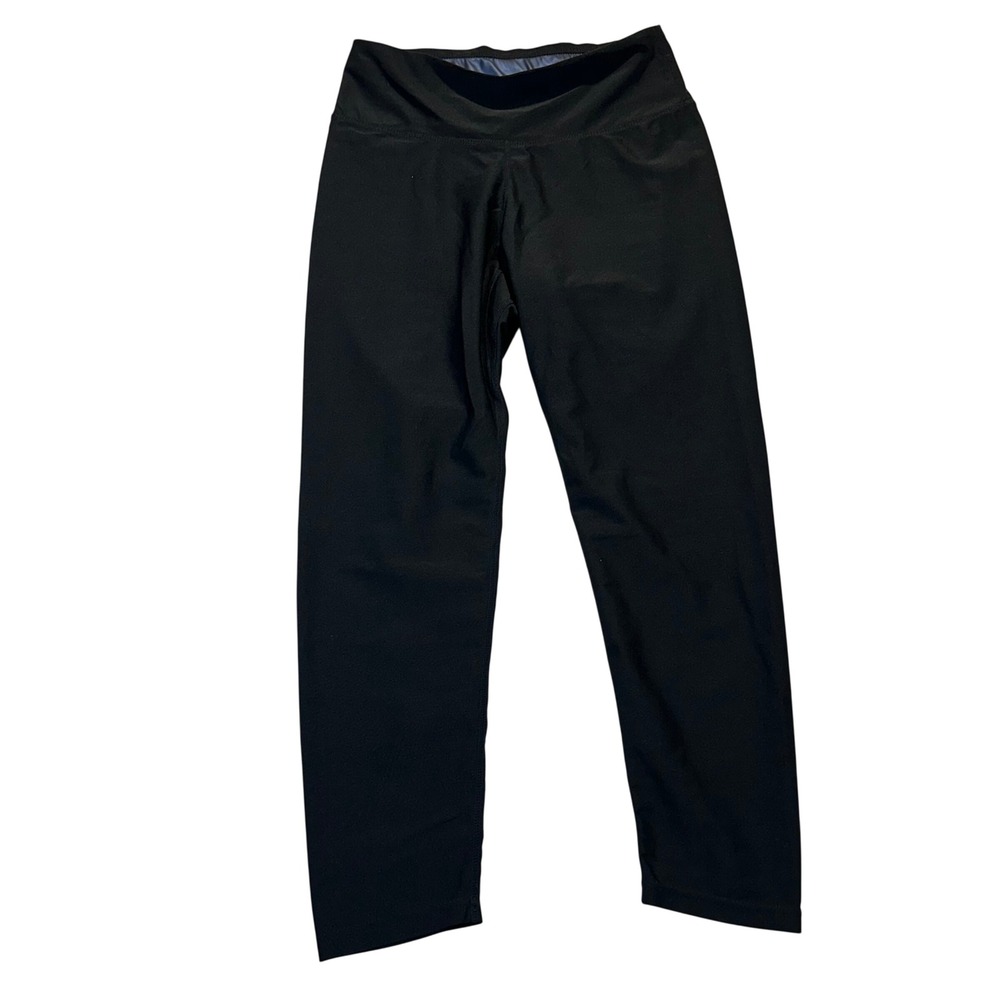 Sweat Shaper Leggings Womens L Black Athletic Sauna Compression Workout‎ Pants